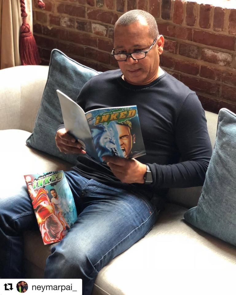  Neymar's dad takes in his son's first attempt at a comic book series, Inked