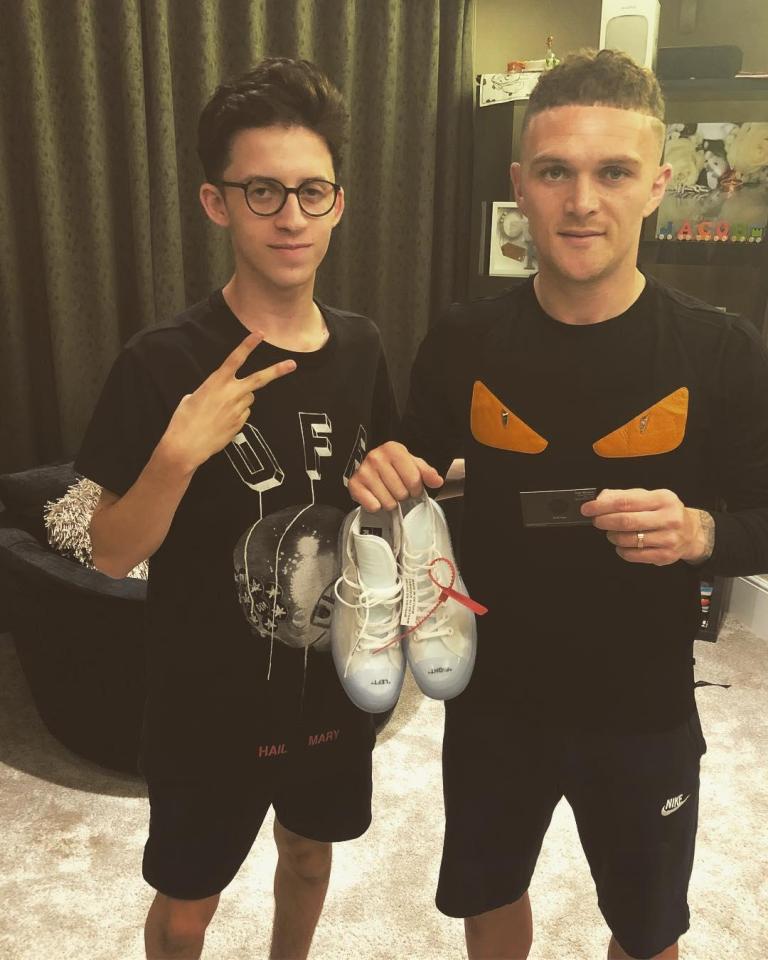  England players like Kieran Trippier contact Sam Morgan for trainers and clothes