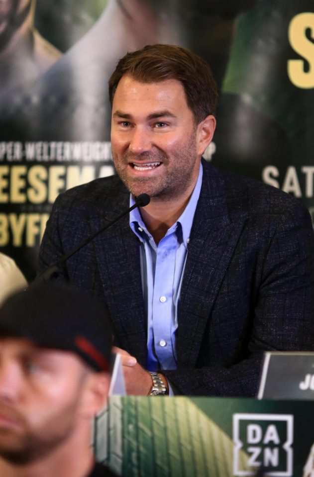  Matchroom promoter Hearn claims Joshua has the fear of losing