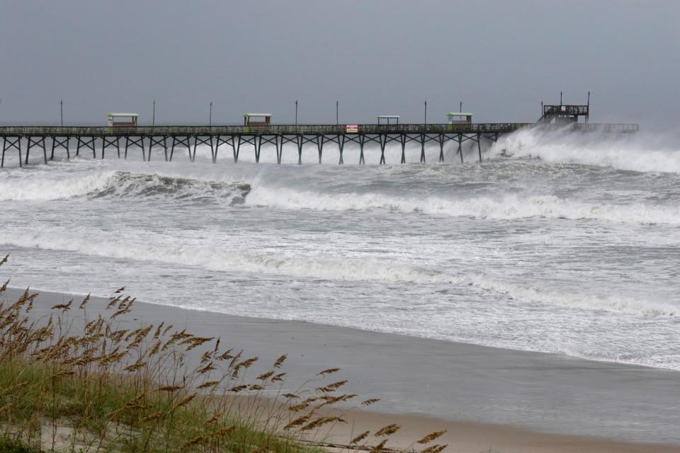  Storm winds reached speeds of 140mph earlier this week, but peaked at around 105mph today