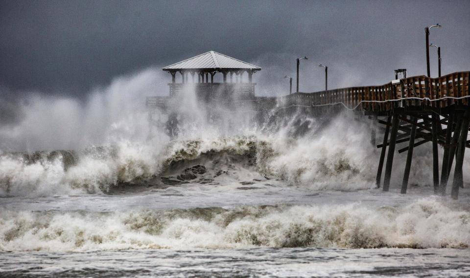  The Category-1 Hurricane Florence has made landfall in North Carolina