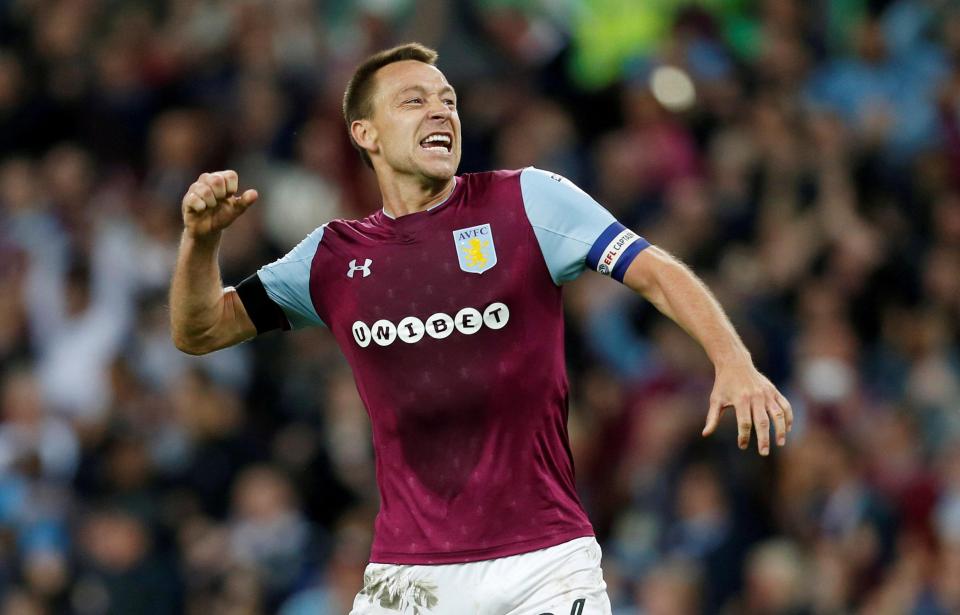  Terry was superb at Villa Park last season but now looks set for a move to management