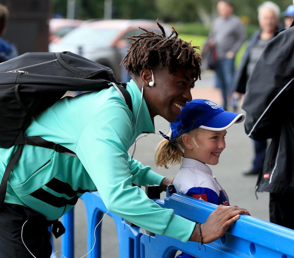  The 20-year-old, left, is a huge fans favourite at Loftus Road