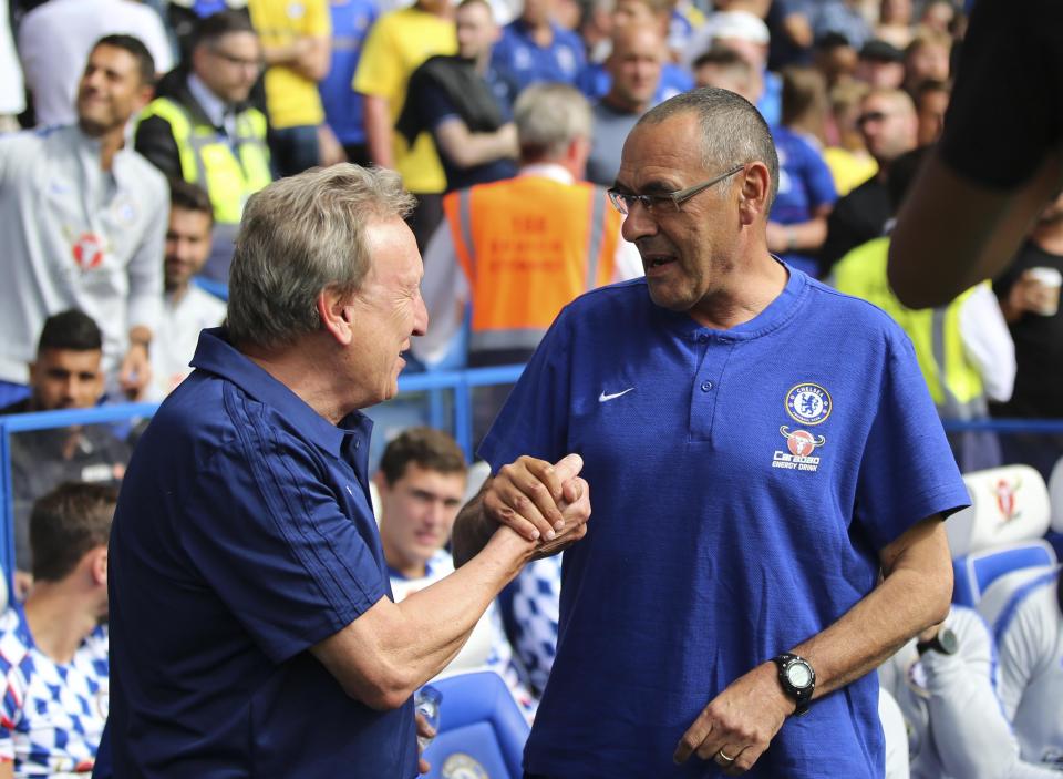  Maurizio Sarri continued his perfect record in the Premier League with a win over Cardiff