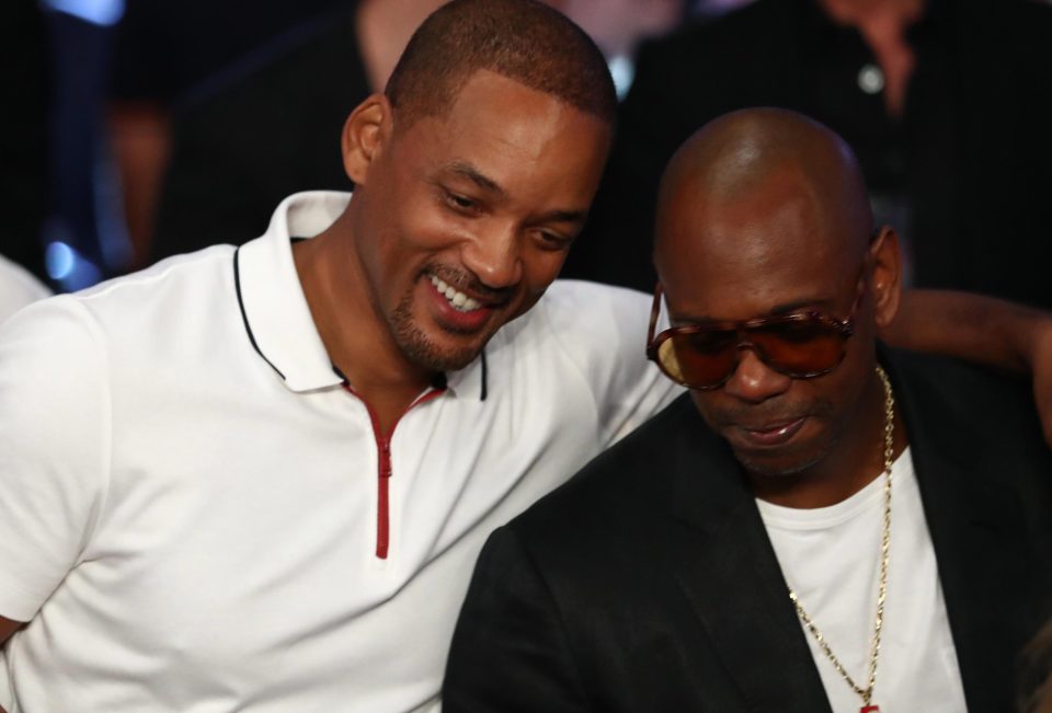  Will Smith, left, and comedian Dave Chapelle were also in attendance on the night