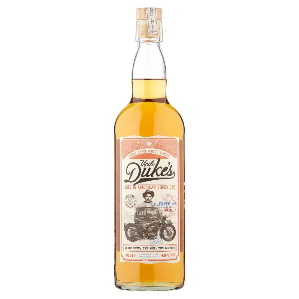  Uncle Duke’s single-grain Scotch whisky at Asda is just £22.50