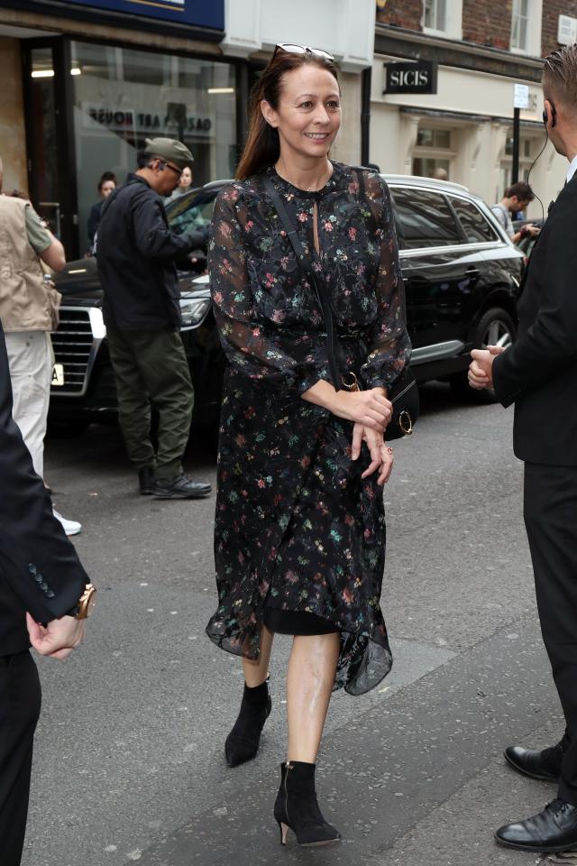  Head of the British Fashion Council Caroline Rush also attended the moment in Victoria Beckham's fashion history