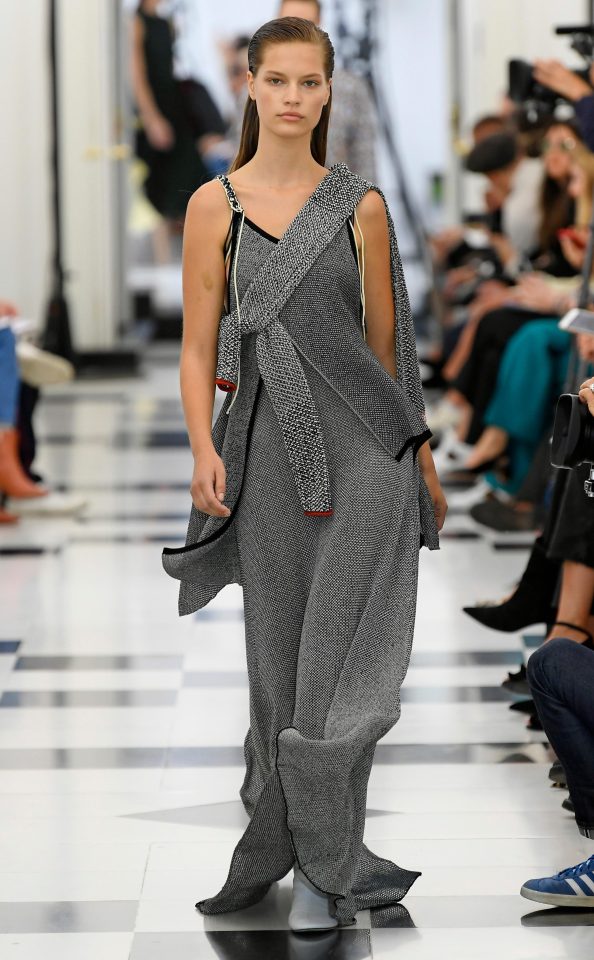  This slouchy grey ensemble was another fashion favourite