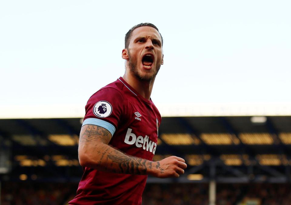  Arnautovic scored against Everton three minutes before his injury