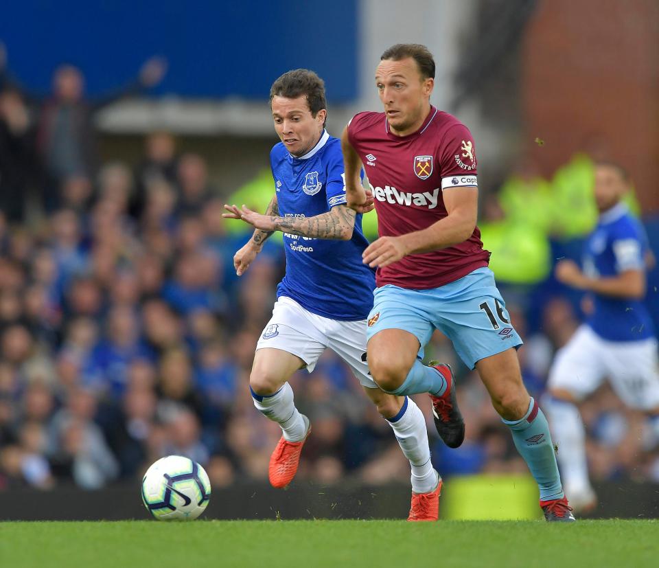  The team meeting inspired Noble and his Hammers team-mates to victory against Everton