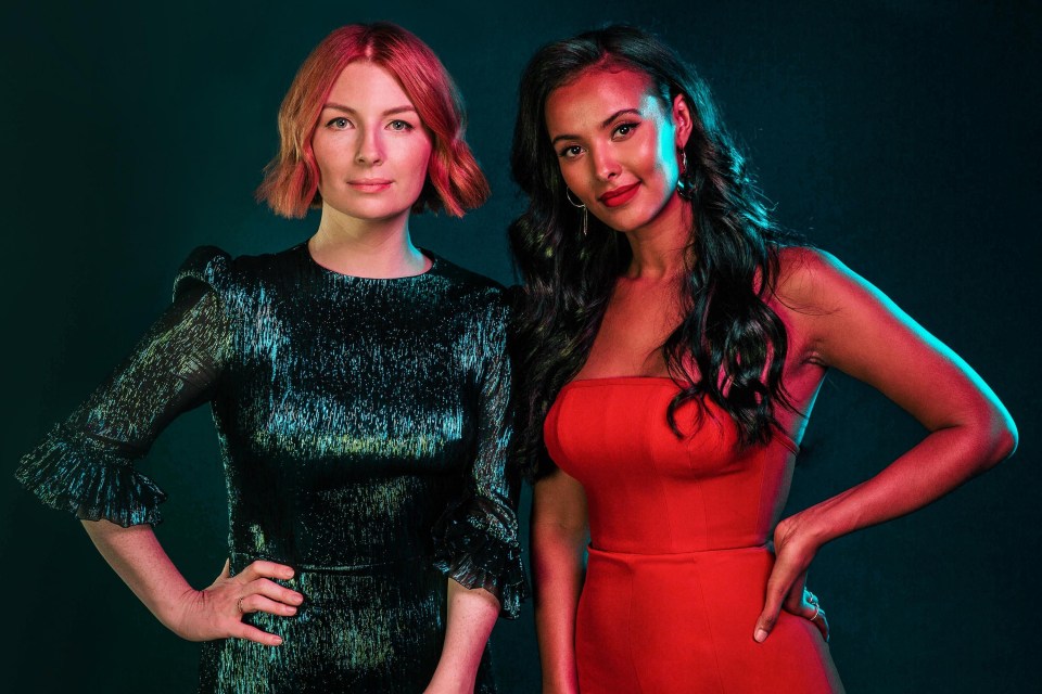 Alice Levine, left and Maya Jama, right are hosting The Circle 