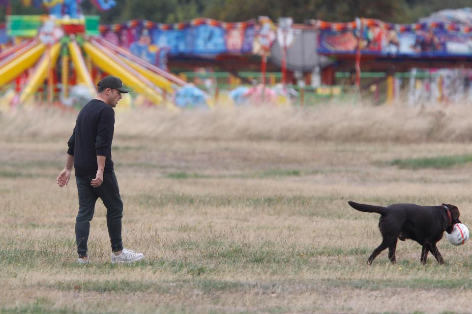  Ant and his pooch seemed to be enjoying quality time