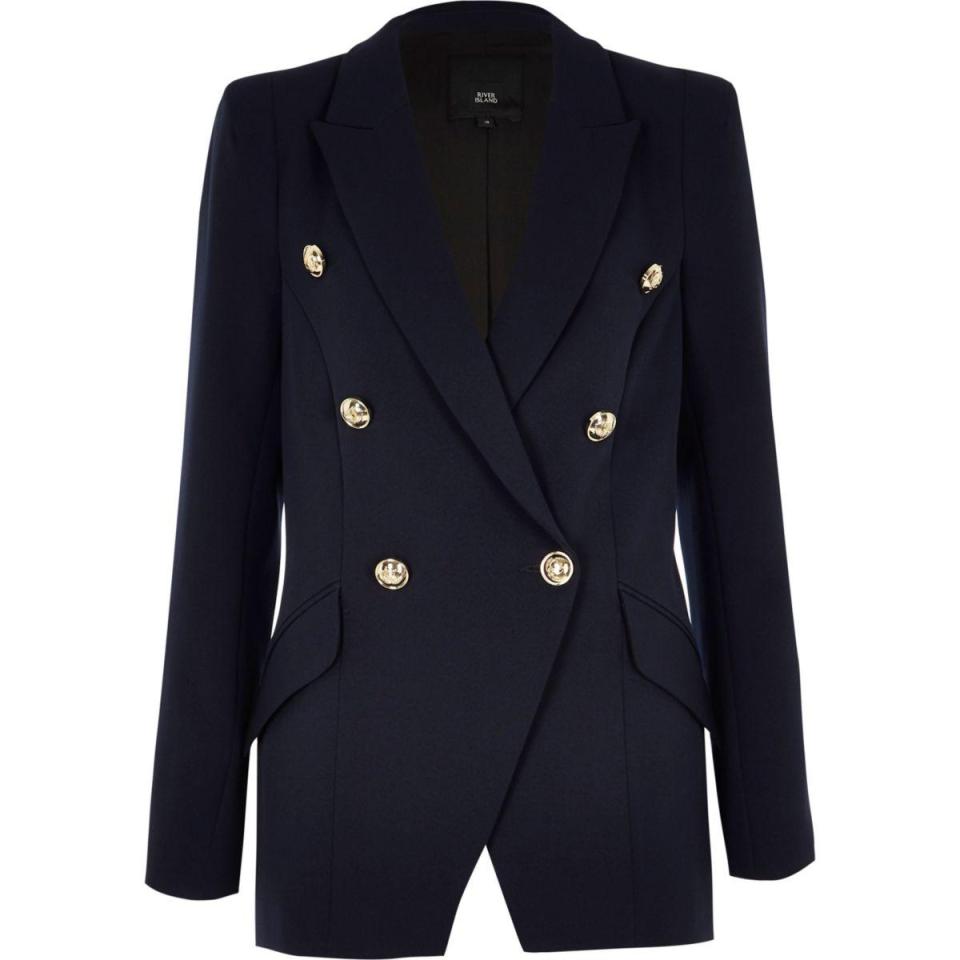  River Island has a £70 navy jacket that looks extremely similar