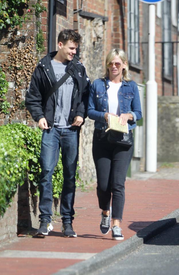  She was seen out and about with her 17-year-old from her marriage to Norman Cook