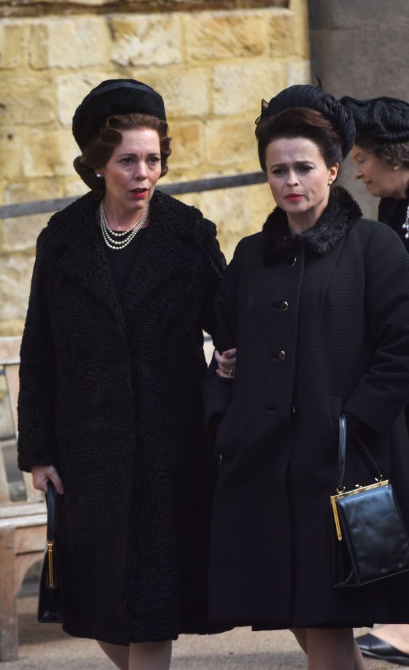  Helena Bonham Carter, right, went to great lengths to prepare for her role in The Crown