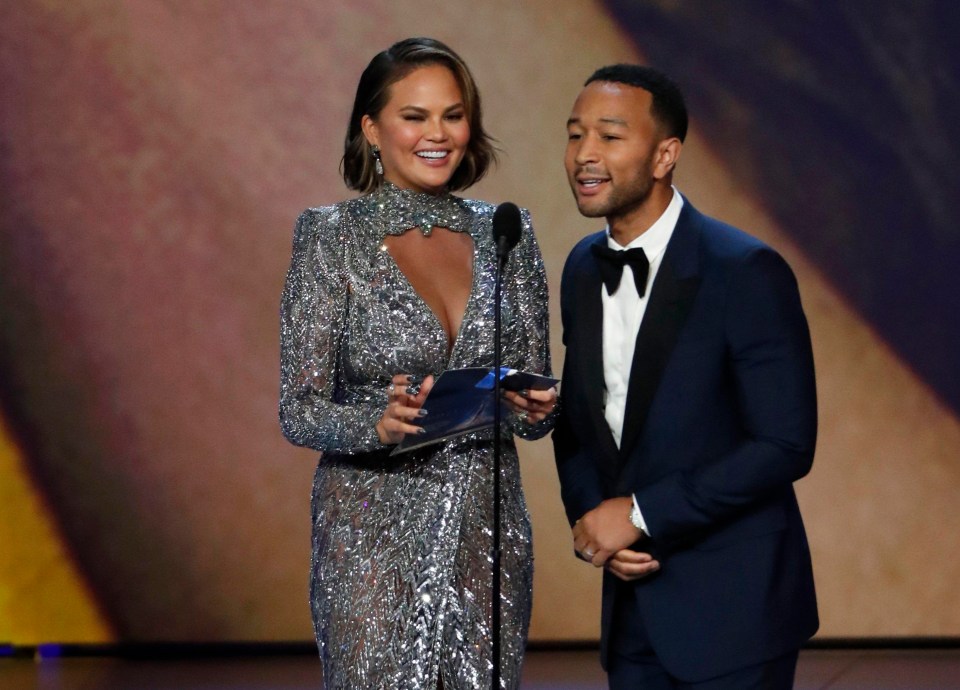 The star couple presented an award together at the 70th Emmy Awards