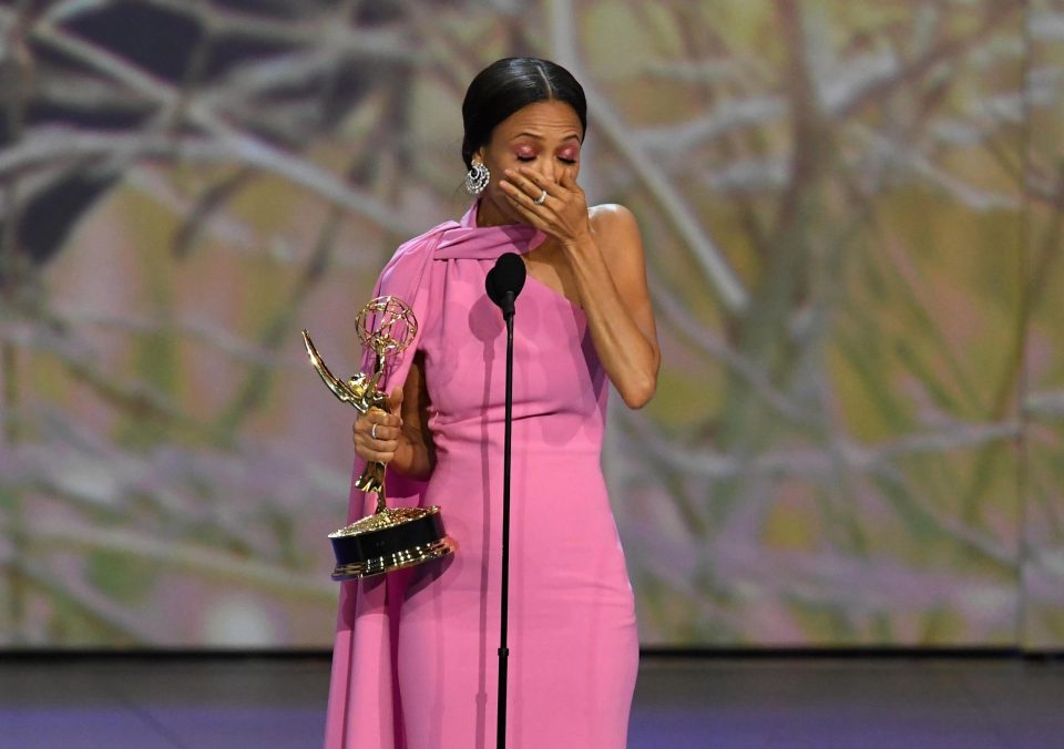  Thandie accidentally swore while accepting her gong