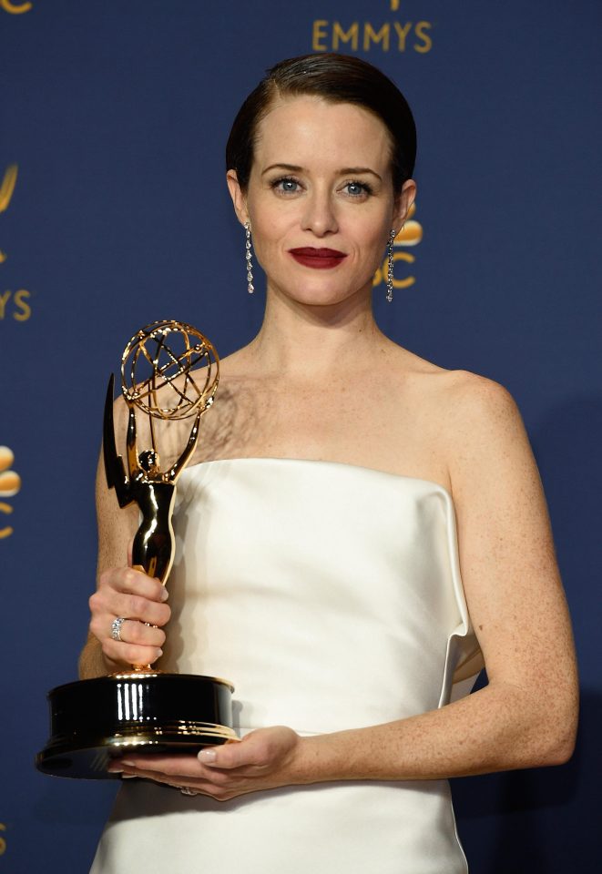  Claire Foy won the Best Actress award for her role as Queen Elizabeth II in The Crown