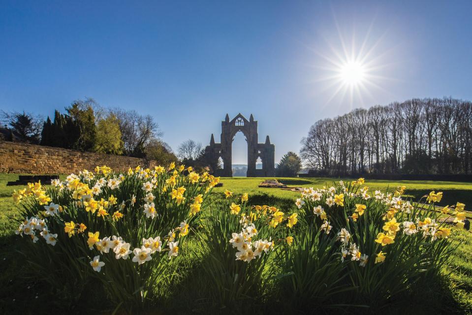  Guisborough Priory, an Augustinian priory in Guisborough in the borough of Redcar