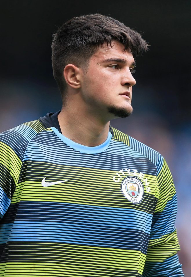  Aro Muric will make his Man City debut against Oxford