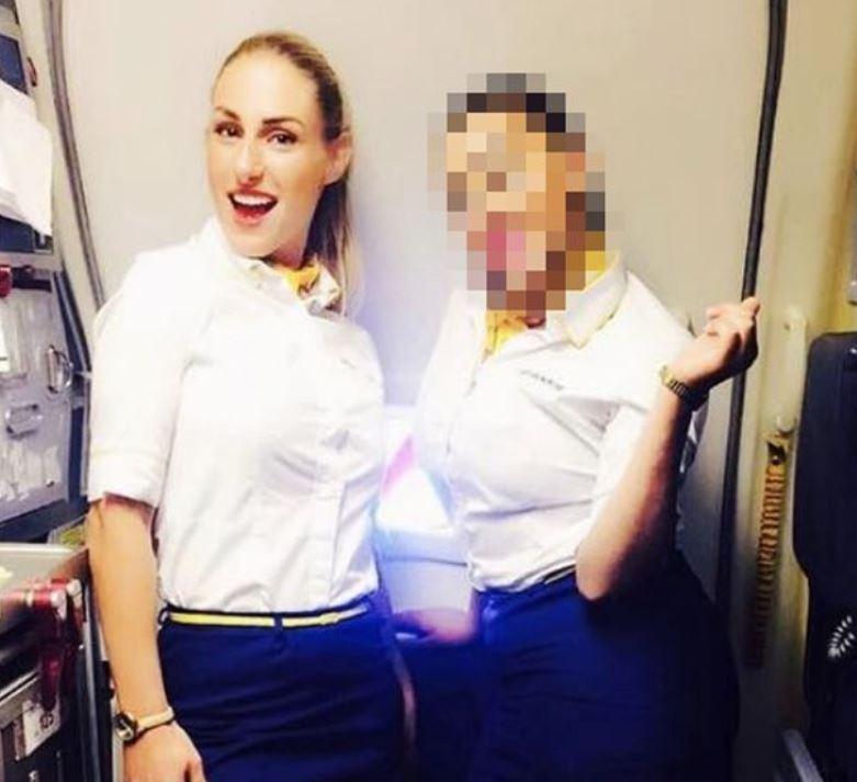  Photos on her Facebook page show her in Ryanair uniforms