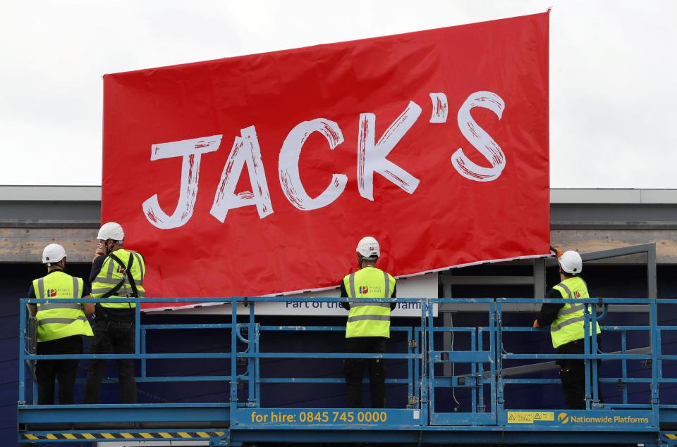  The new Jack's logo unveiled at the Cambridgeshire store today