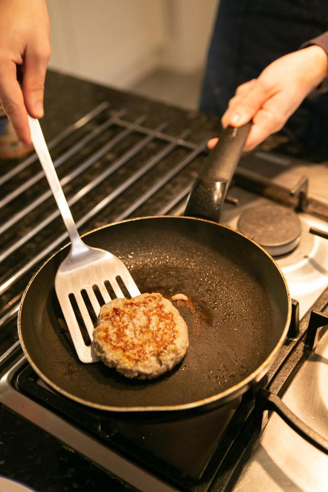  Nick doesn't hold back on the seasoning, bringing the full porky flavour out in his patties