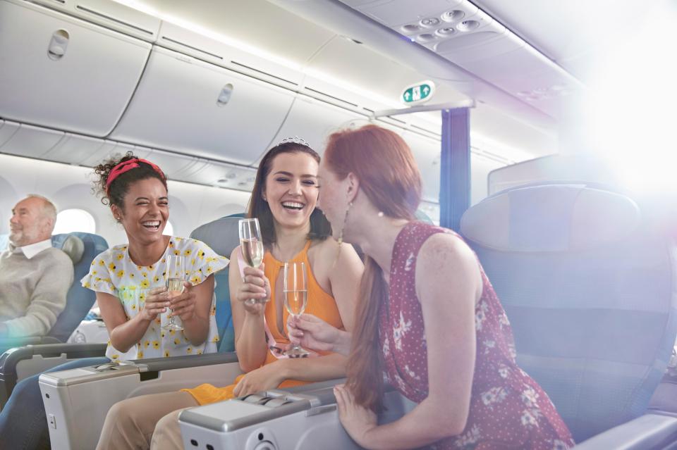  Travellers hoping to get merry on the plane have been warned not to drink excessively