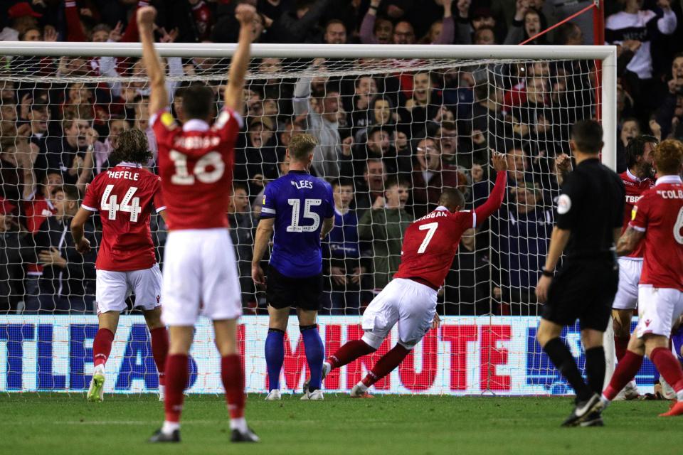  Lewis Grabban helped Forest beat Sheffield Wednesday