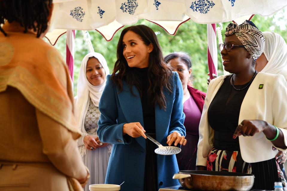  Meghan hosted a launch at Kensington Palace in honour of her charity recipe book; Together: Our Community Cookbook