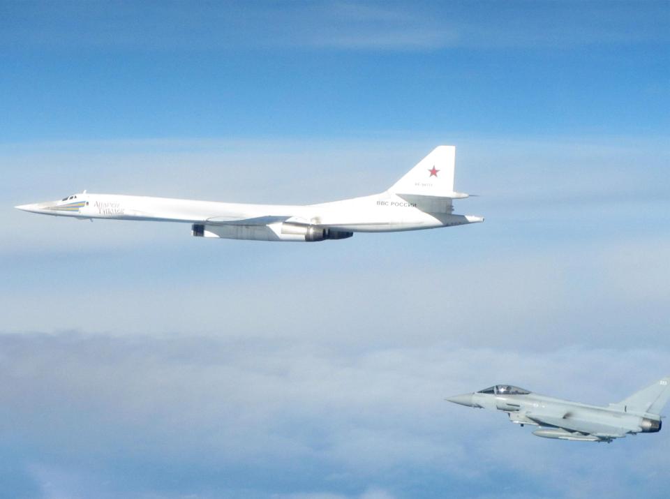  RAF typhoons scrambled to intercept the Russian Blackjack bombers