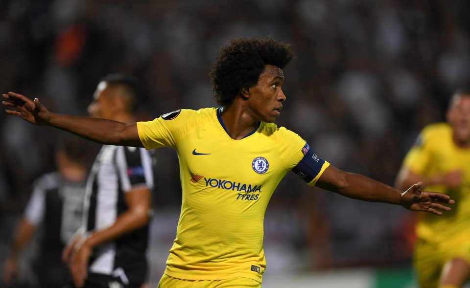  Willian grabbed Chelsea's winner against PAOK on Thursday night