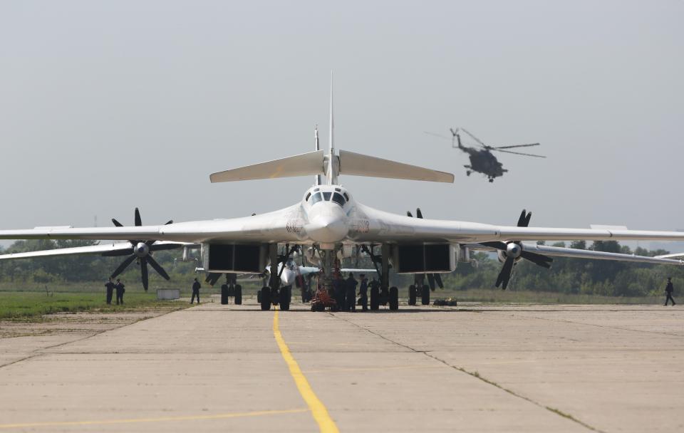  The gigantic Russian bomber is capable of carrying nuclear missiles