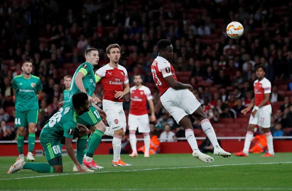  Gunners striker Danny Welbeck made it 2-0 after getting on the end of a Henrikh Mkhitaryan delivery