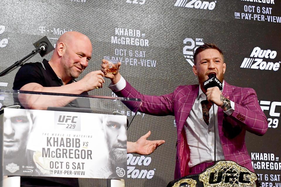  Dana White, who took a drink with the Irish star, revealed a deal had been signed with UFC