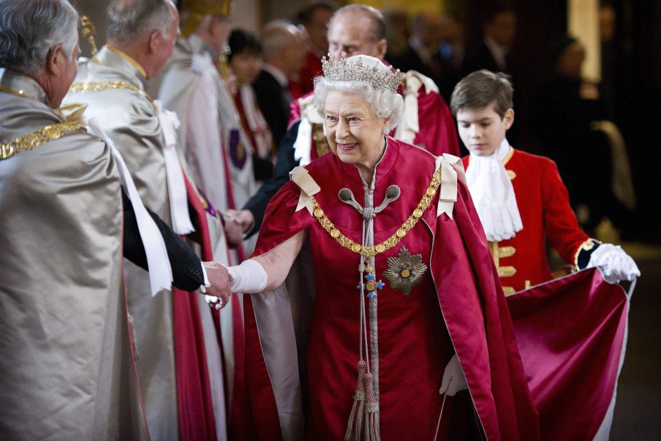  Arthur Chatto is the Queen's great-nephew. Here he holds the Monarch's cloak