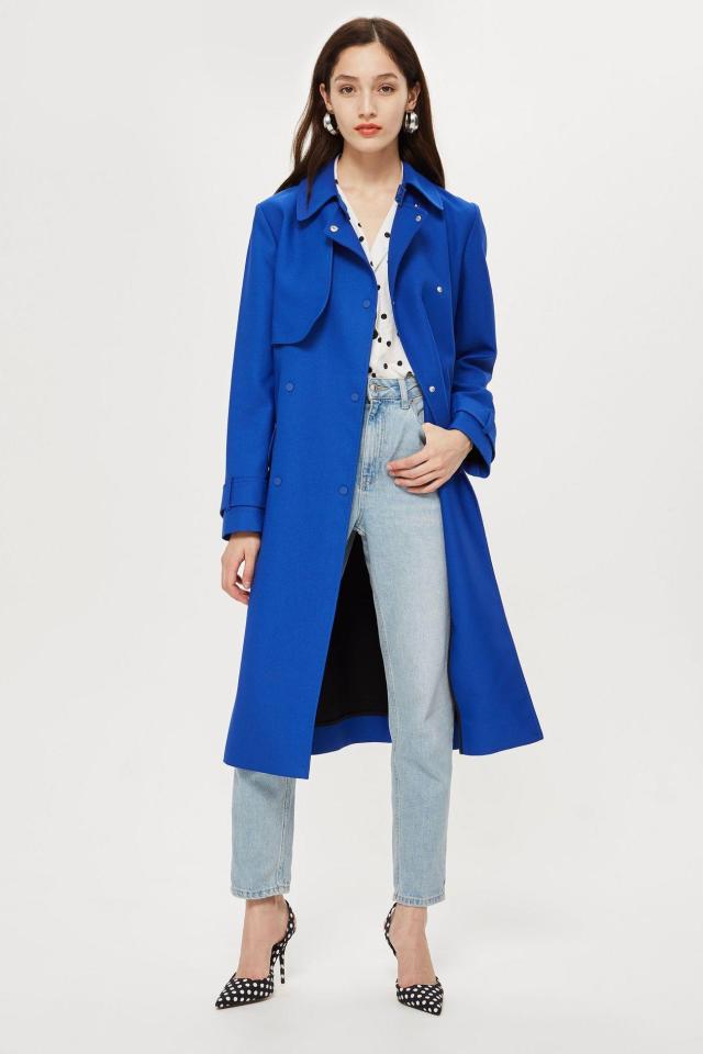  We love the cut of Topshop's chic crepe coat