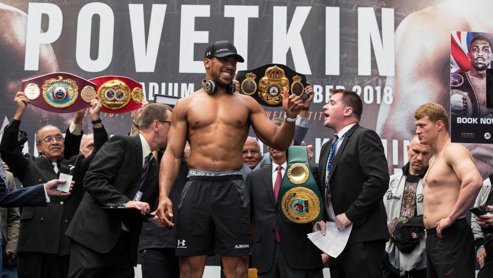  Anthony Joshua is aiming to maintain his impressive unbeaten record