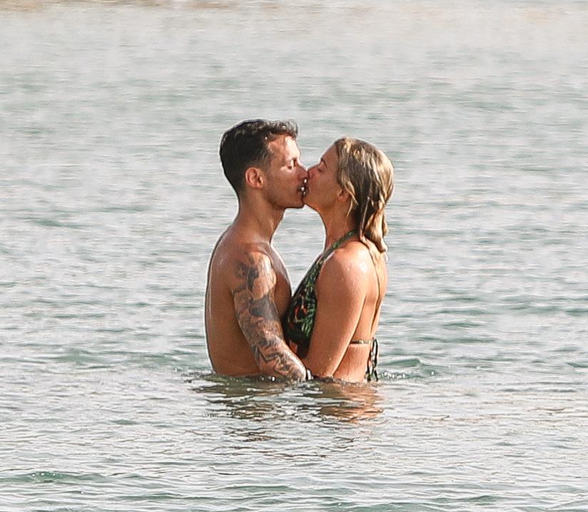  The couple looked loved-up in Crete