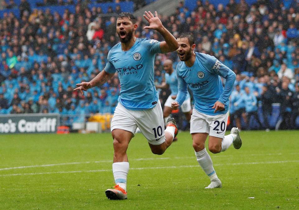  Sergio Aguero opens the scoring