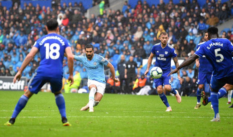  Ilkay Gundogan made it three before the break