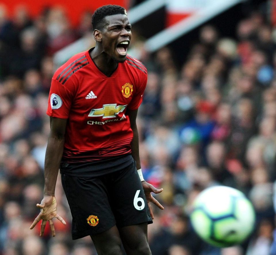  United midfield star Pogba shows his frustration during the 1-1 draw with Wolves on Saturday