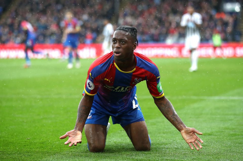  Aaron Wan-Bissaka was struck with a beer bottle at Selhurst Park