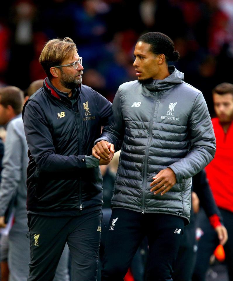  Jurgen Klopp clearly saw the worth of the dominant Dutch defender