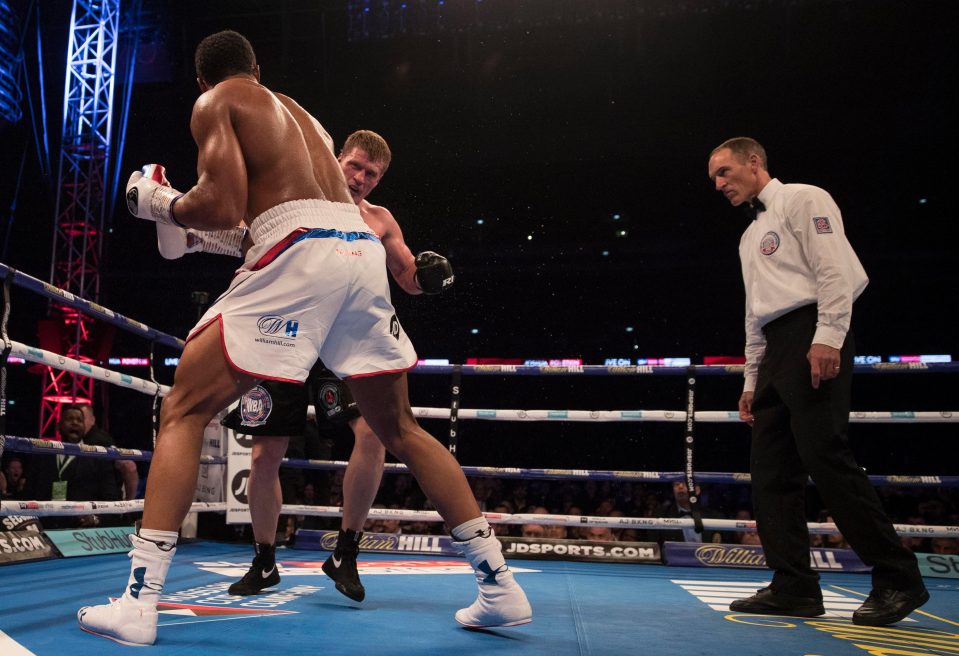  Anthony Joshua eventually broke his man down for an impressive victory