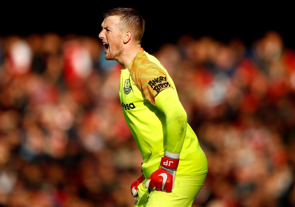  Pickford's performances saw him named England's No 1 for the World Cup