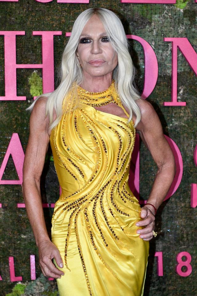  Anything Rat can do... fashion icon Donatella Versace also stuns in yellow