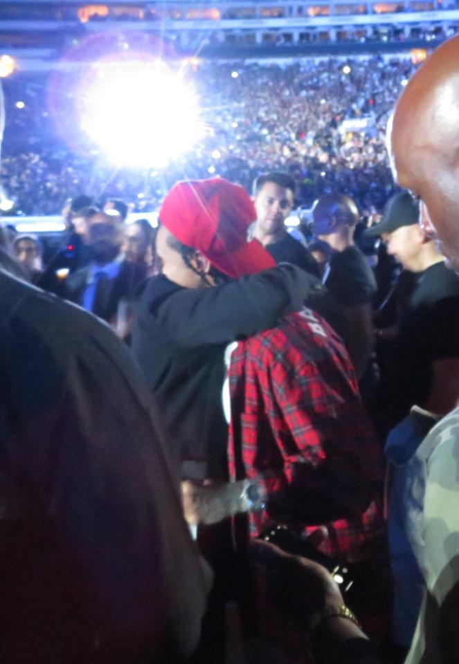  Kris even gave her daughter's ex boyfriend a warm embrace