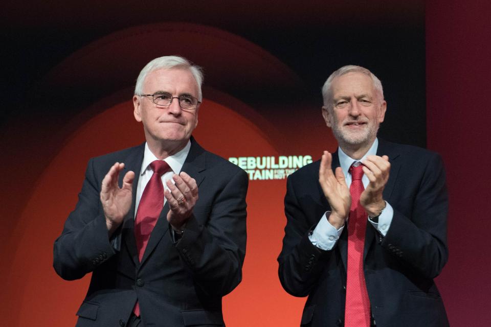  Corbyn and John McDonnell spoke passionately about re-nationalising policies