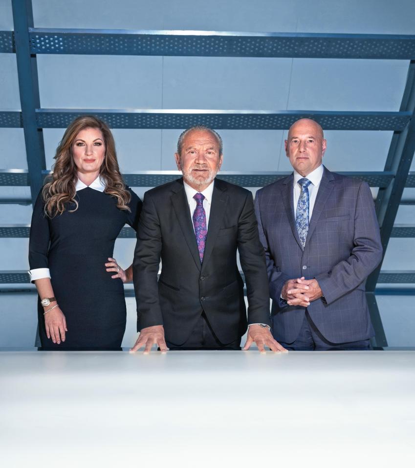  Lord Sugar with Karren Brady and Claude Littner